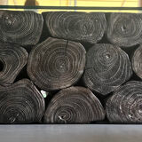 Table basse en rondins de bois