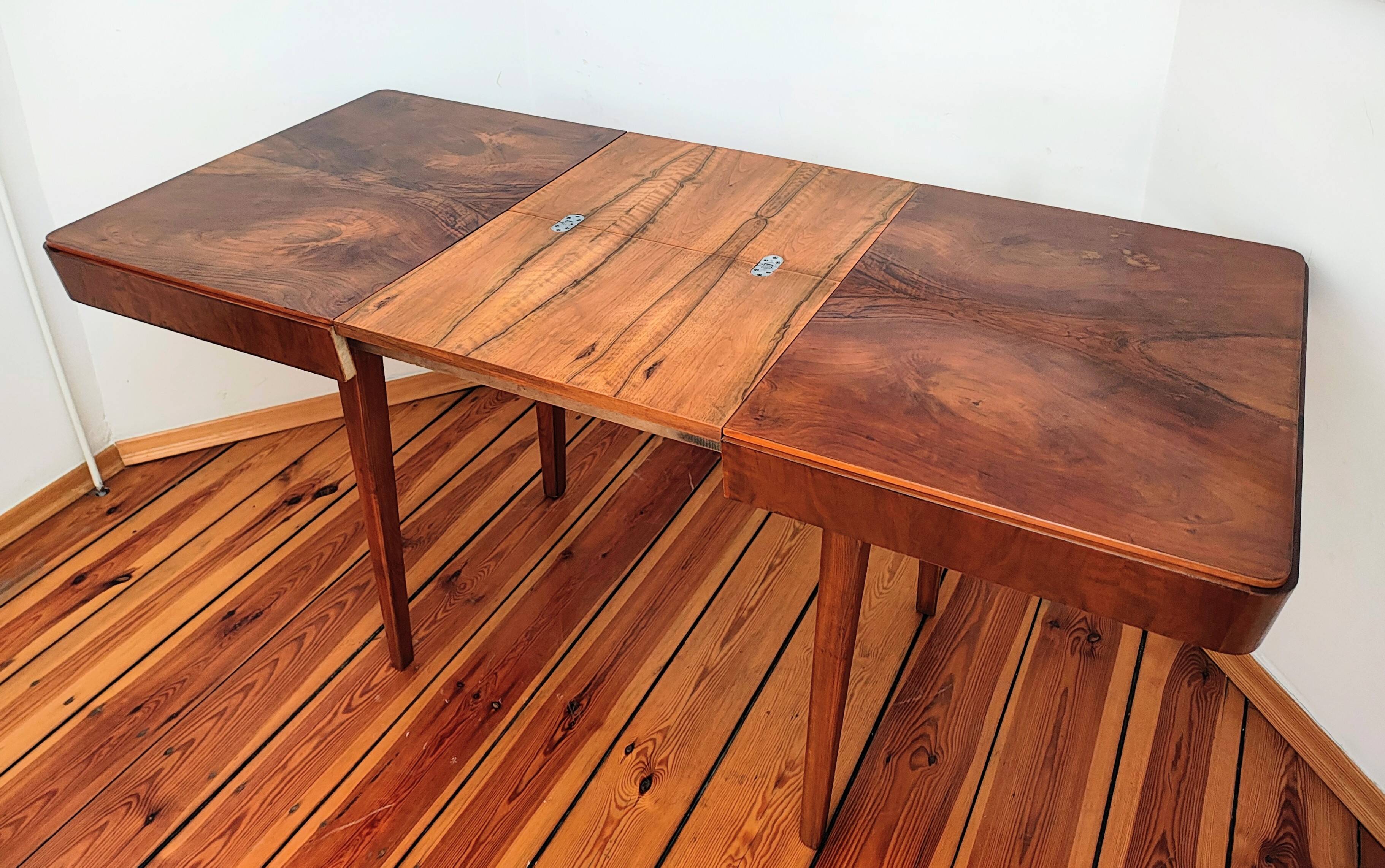 Mid-Century Czech Dining Table by Jindřich Halabala for Up Races, 1950s