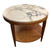 Guéridon art déco, dessus marbre