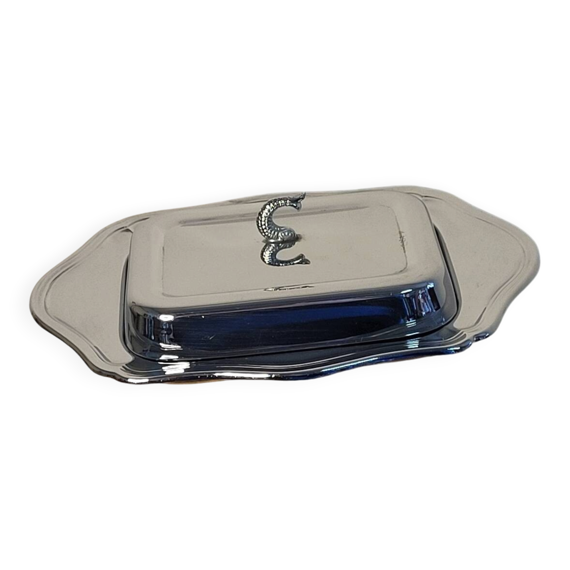 Stainless steel butter dish