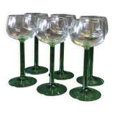 Set of 6 stemmed glasses from Arcoroc in very good condition.