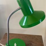 Green metal table lamp