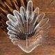 Large stylised shell bowl in vintage glass D22