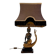 Sculptural Lamp in Bronze with double green and gold patina, Suvannamaccha