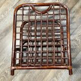 Bamboo and rattan magazine holder