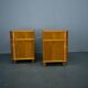1939s pair of Art Deco bedside tables, Czechoslovakia