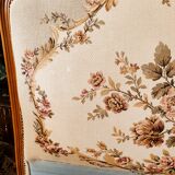 Bohemian headboard with tapestry