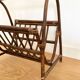 Porte revues rotin vintage