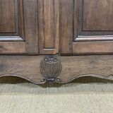 Façade d'armoire en chêne XVIIIème