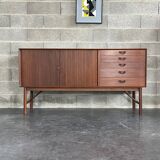 Danish Tambour Door Sideboard by Hvidt & Molgaard 50s