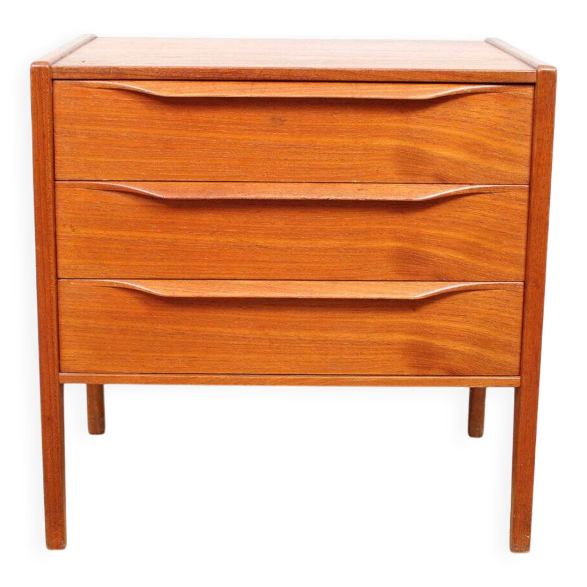 A vintage Danish mid-century bedside table attributed to Kai Kristiansen