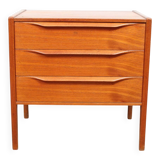 A vintage Danish mid-century bedside table attributed to Kai Kristiansen