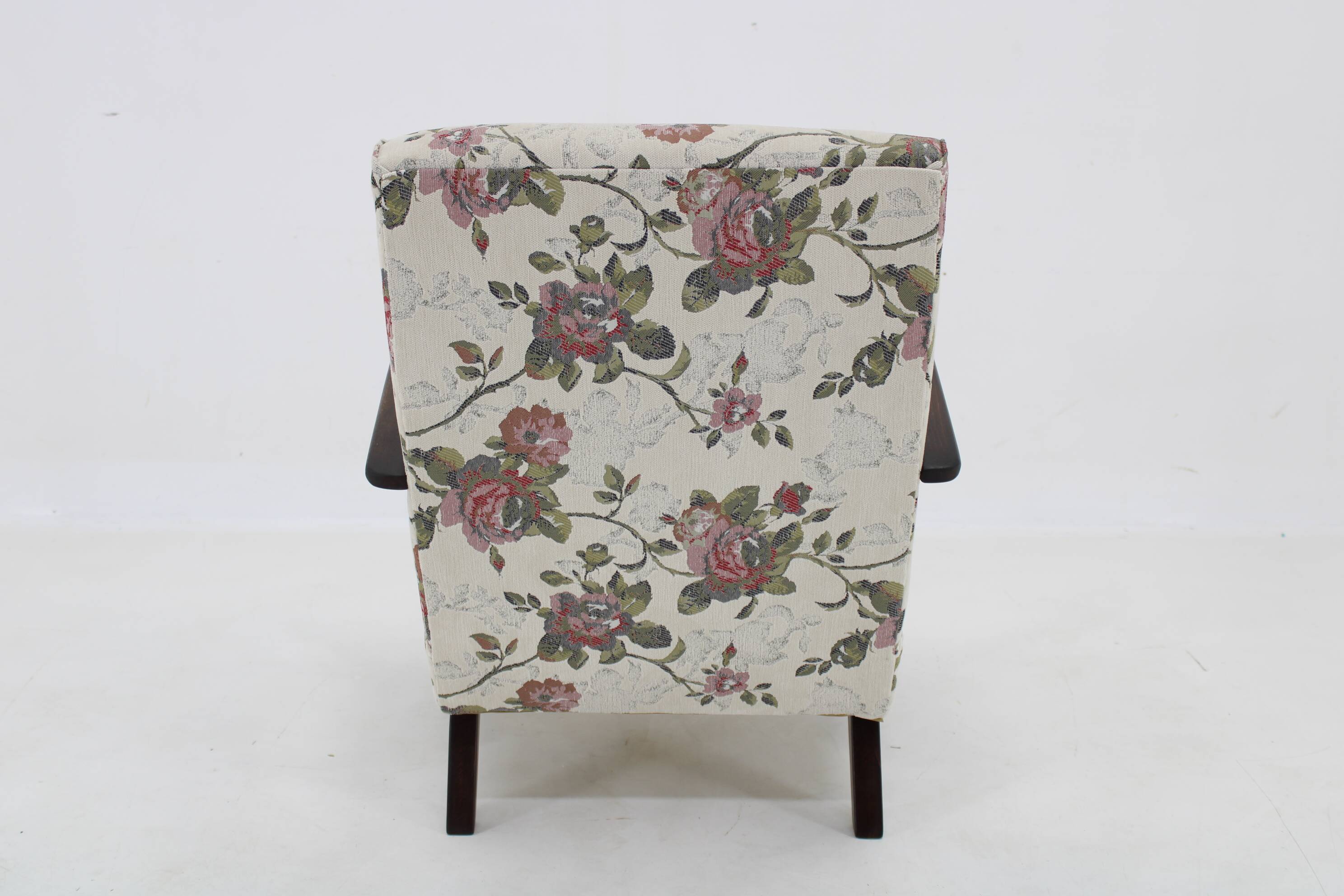 1950s Jindrich Halabala Restored Gobelin Armchair, Czechoslovakia