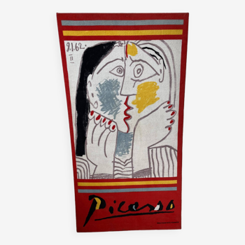 Tissu entoilé Picasso sur bois XXL