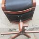 Vintage leather office armchair