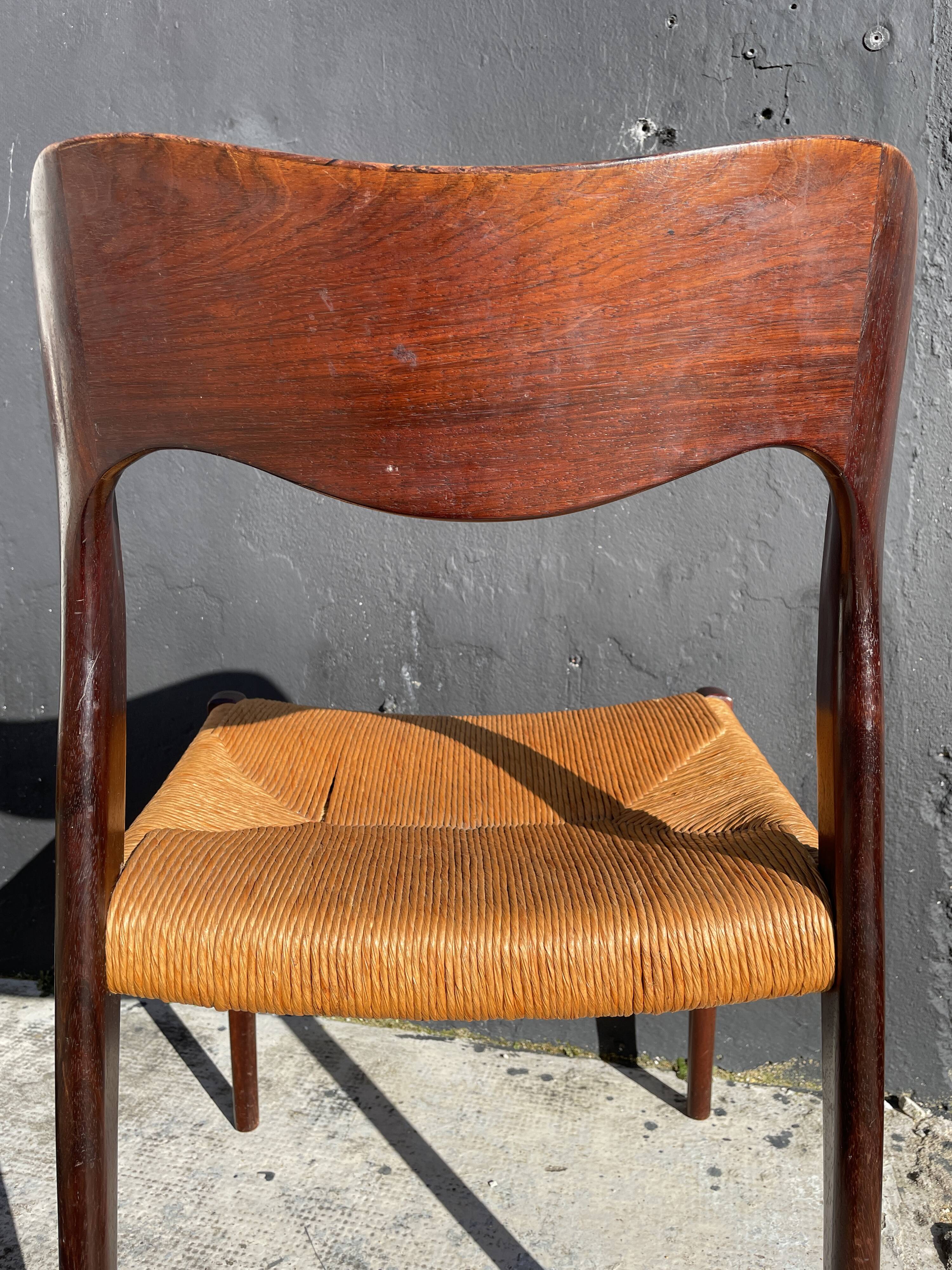 Pair of chairs n°71 by Niel Otto Møller