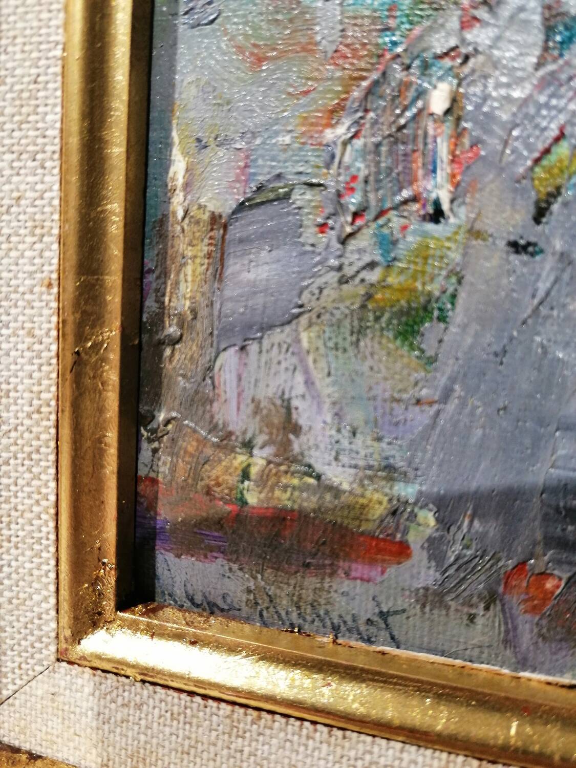 Painting “the dog shearer” by René Hamiot