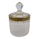 Glass candy/sugar bowl