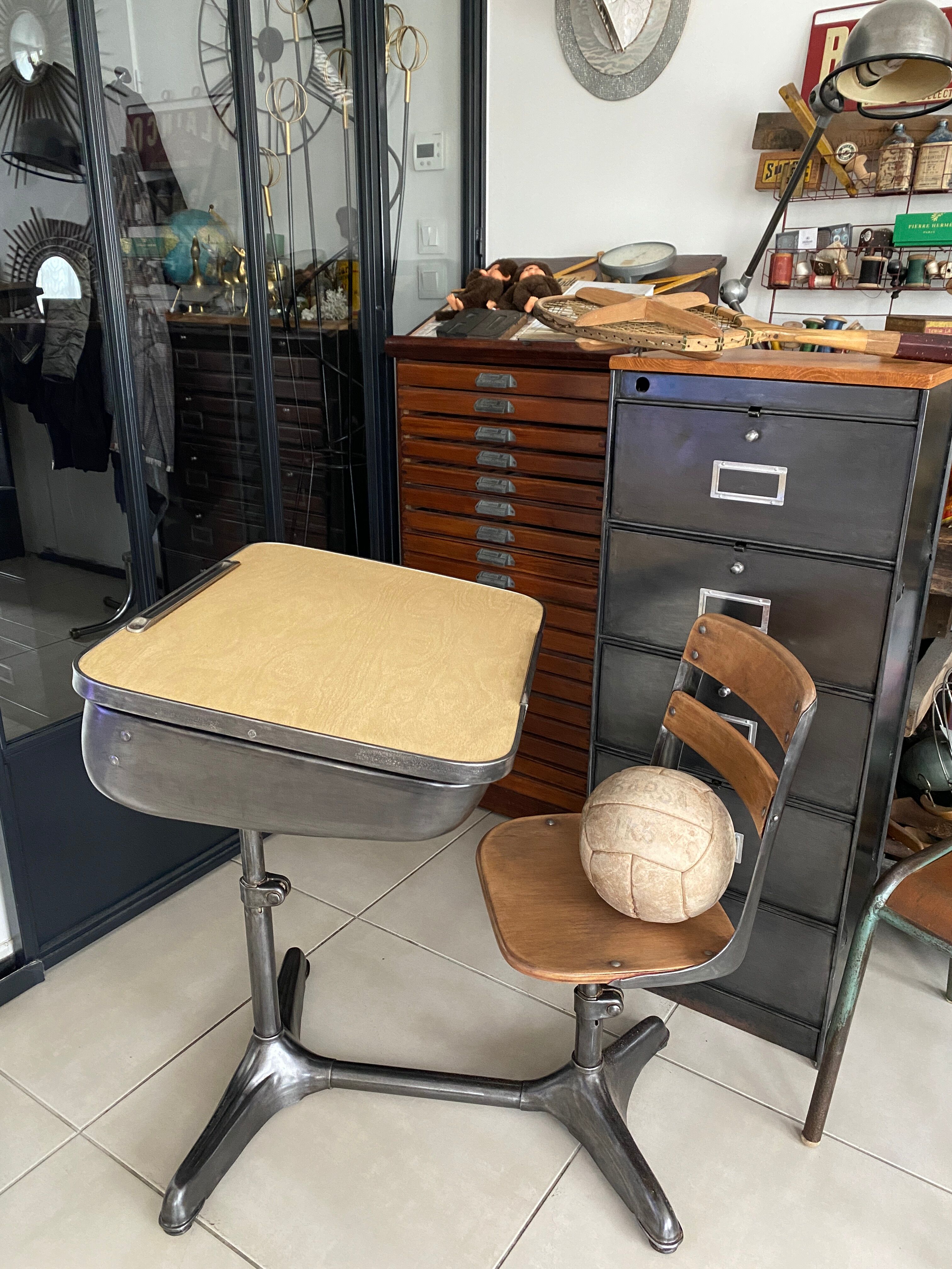 Vintage American school desk