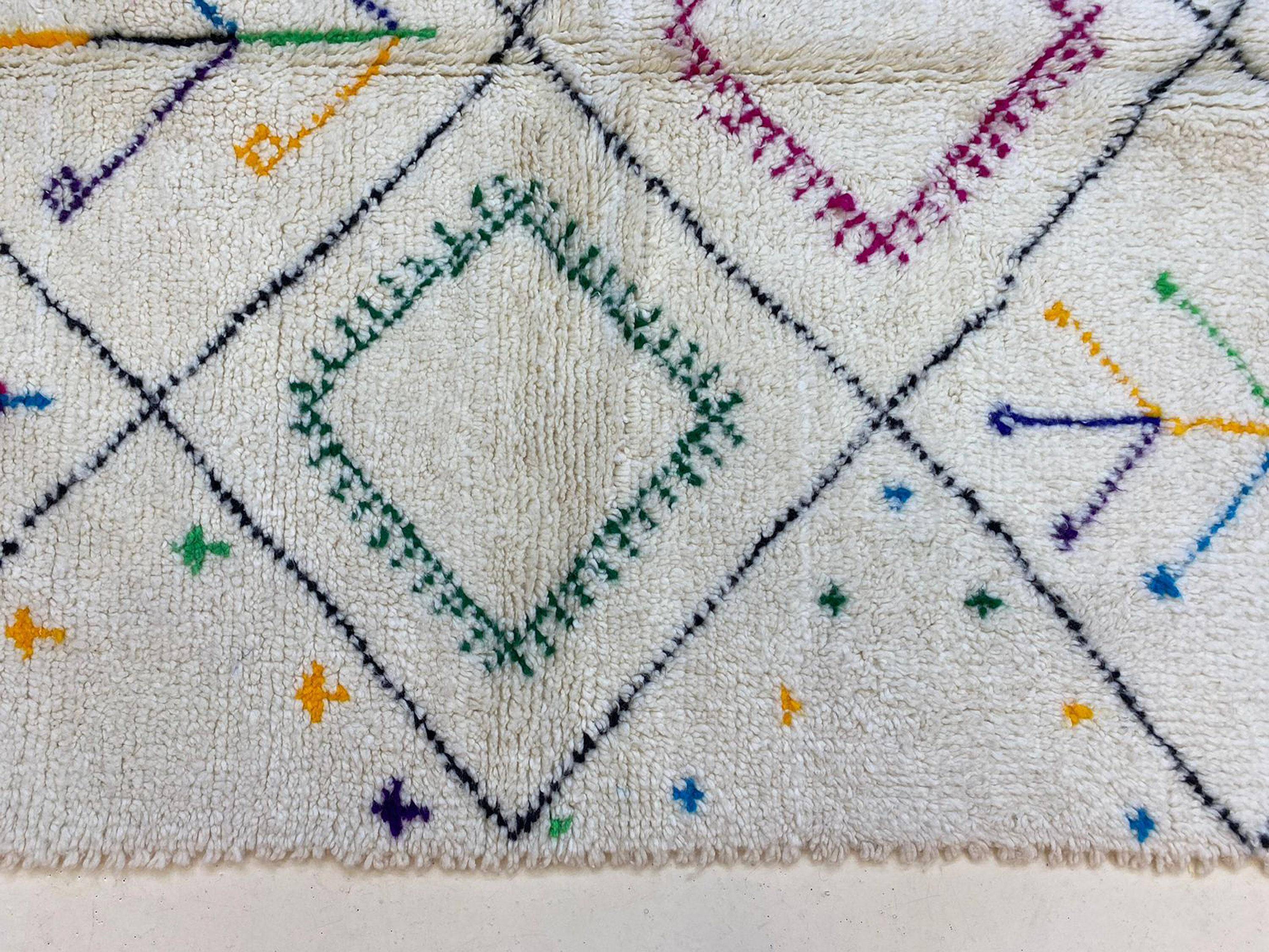 Large Berber wool rug 3x2 m