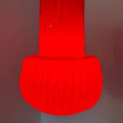 Brutalist glass paste chandelier from the 70s