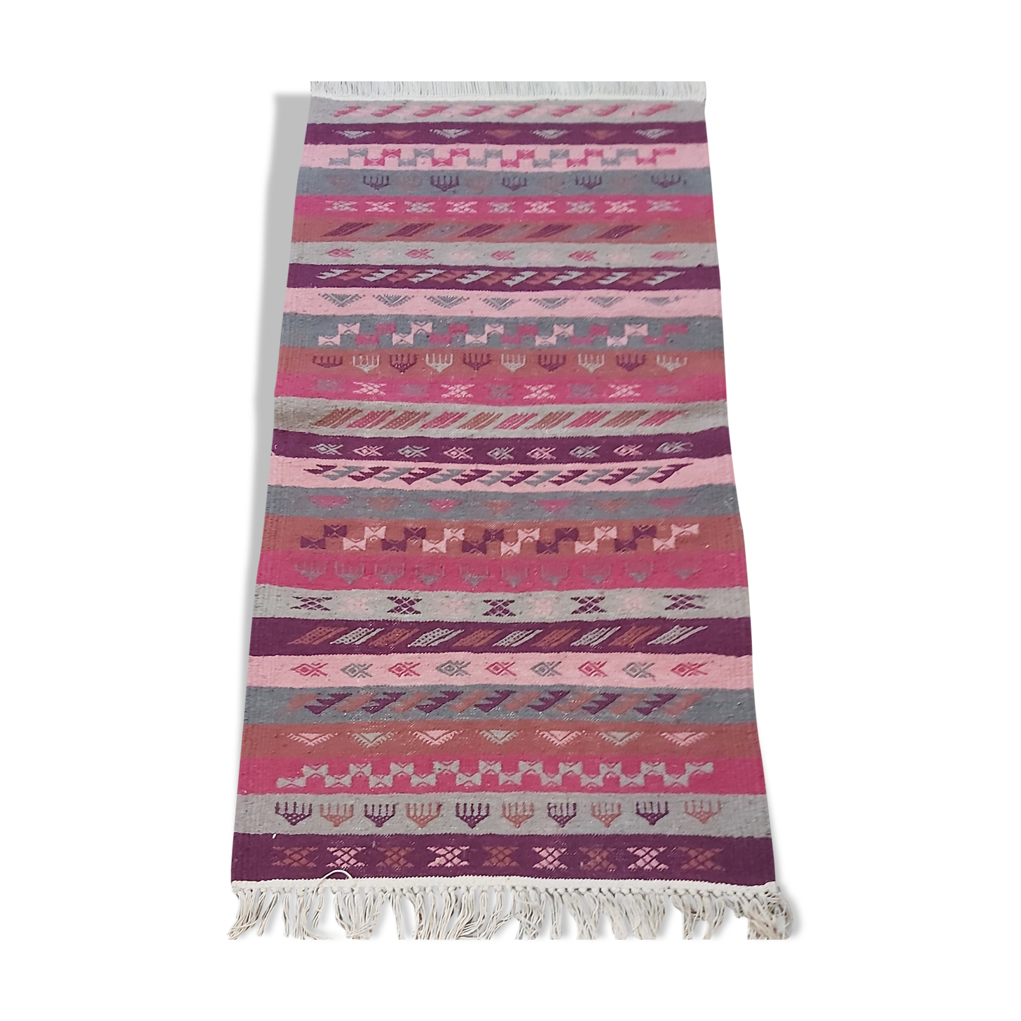 Handmade kilim carpet 138x73cm