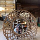 Rattan sun mirror