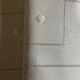 Modernist linen thread sheet 1940 embroidered with dots and openwork without monogram 240cm
