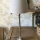 Metal lamp with lampshade