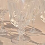 Set of 10 crystal liqueur glasses from Arques.