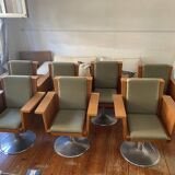 Set of 7 Mid Century Soviet Office and Club Arm Chairs