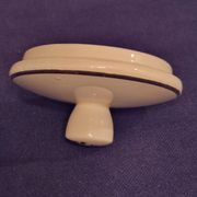 Antique sugar bowl, in Gien earthenware, Model Valence A040