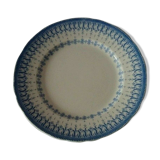 Old plate creil earthenware and Montereau model Flora rockery