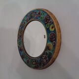French ceramic mirror, 1960s