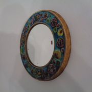 French ceramic mirror, 1960s