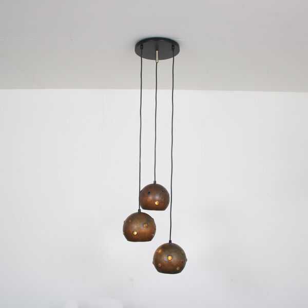 Suspension en cuivre des années 1960 par Peill & Putzler, Allemagne