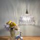 Vintage lamp lamp in molded glass