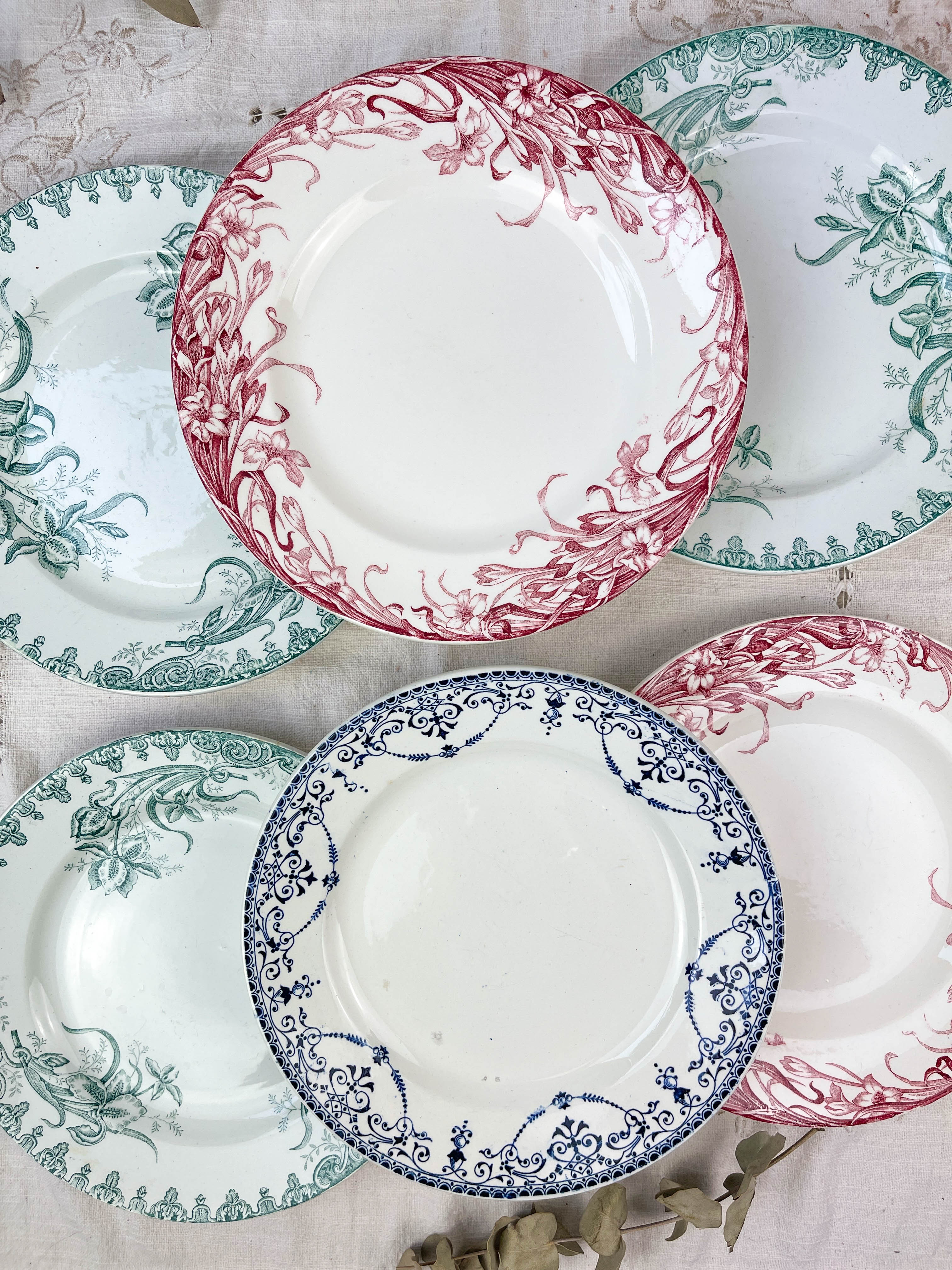 6 flat plates Earth of iron mismatched