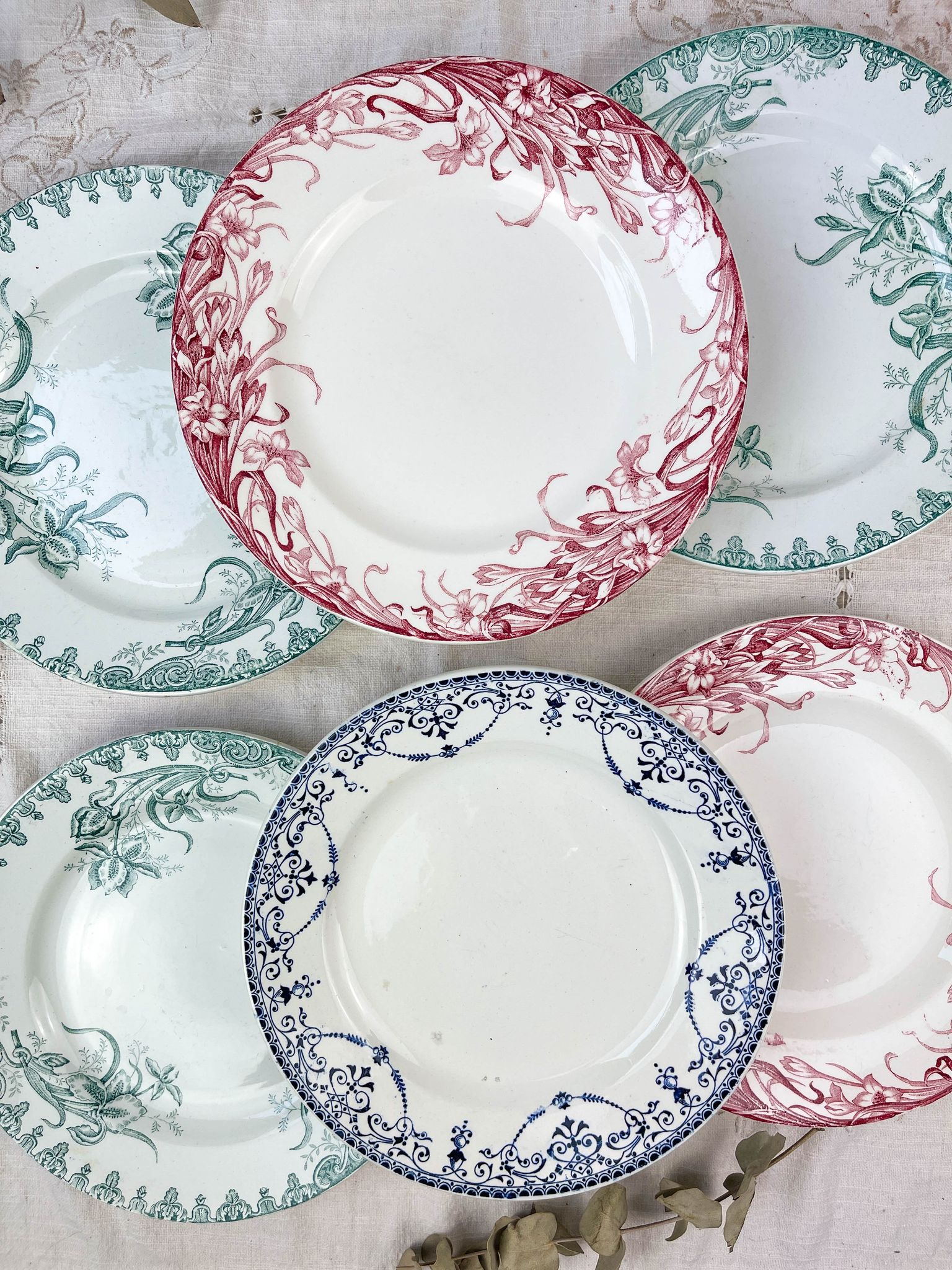 6 flat plates Earth of iron mismatched