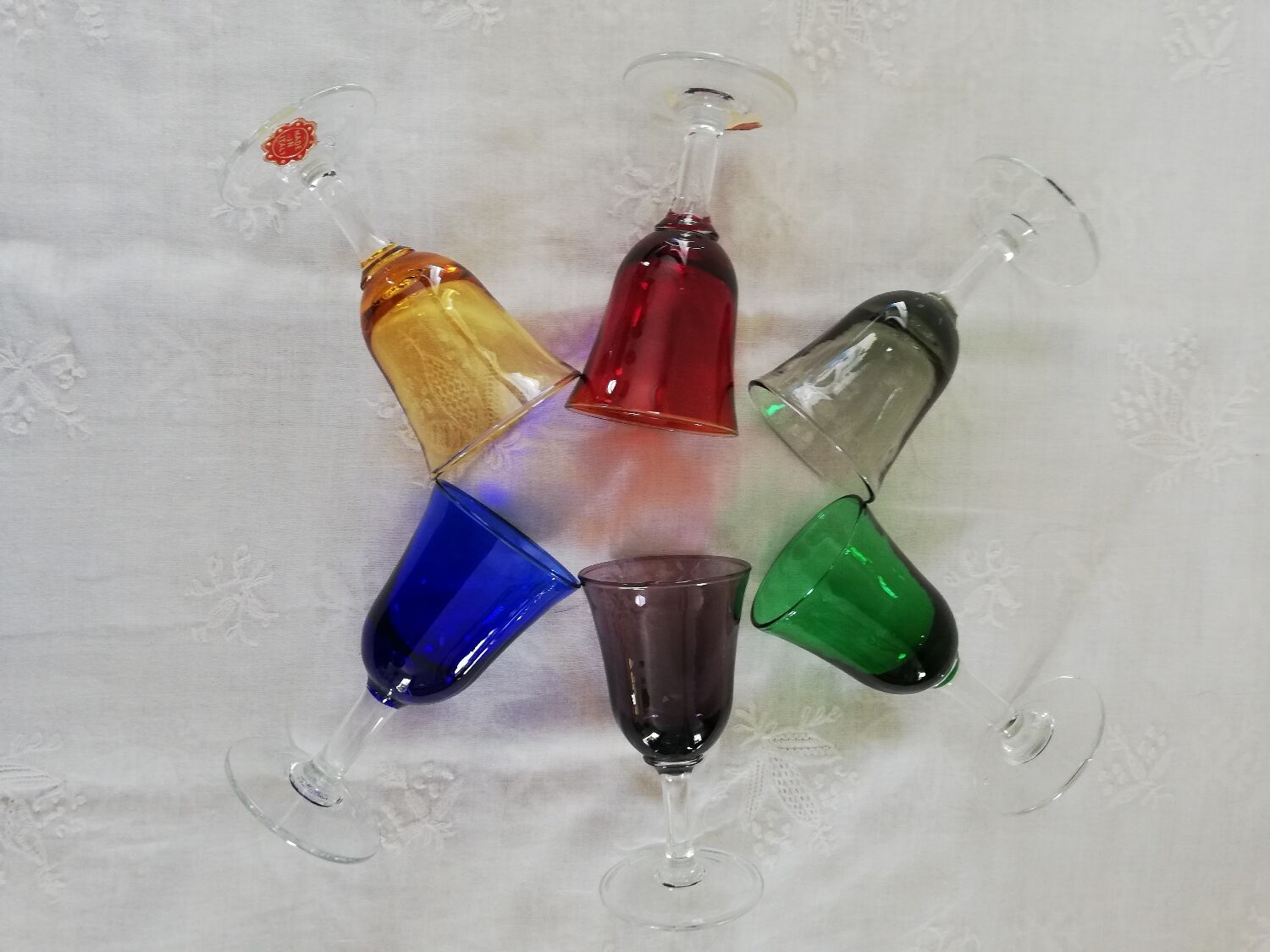 Set Italian vintage alcohol glasses