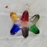 Set Italian vintage alcohol glasses