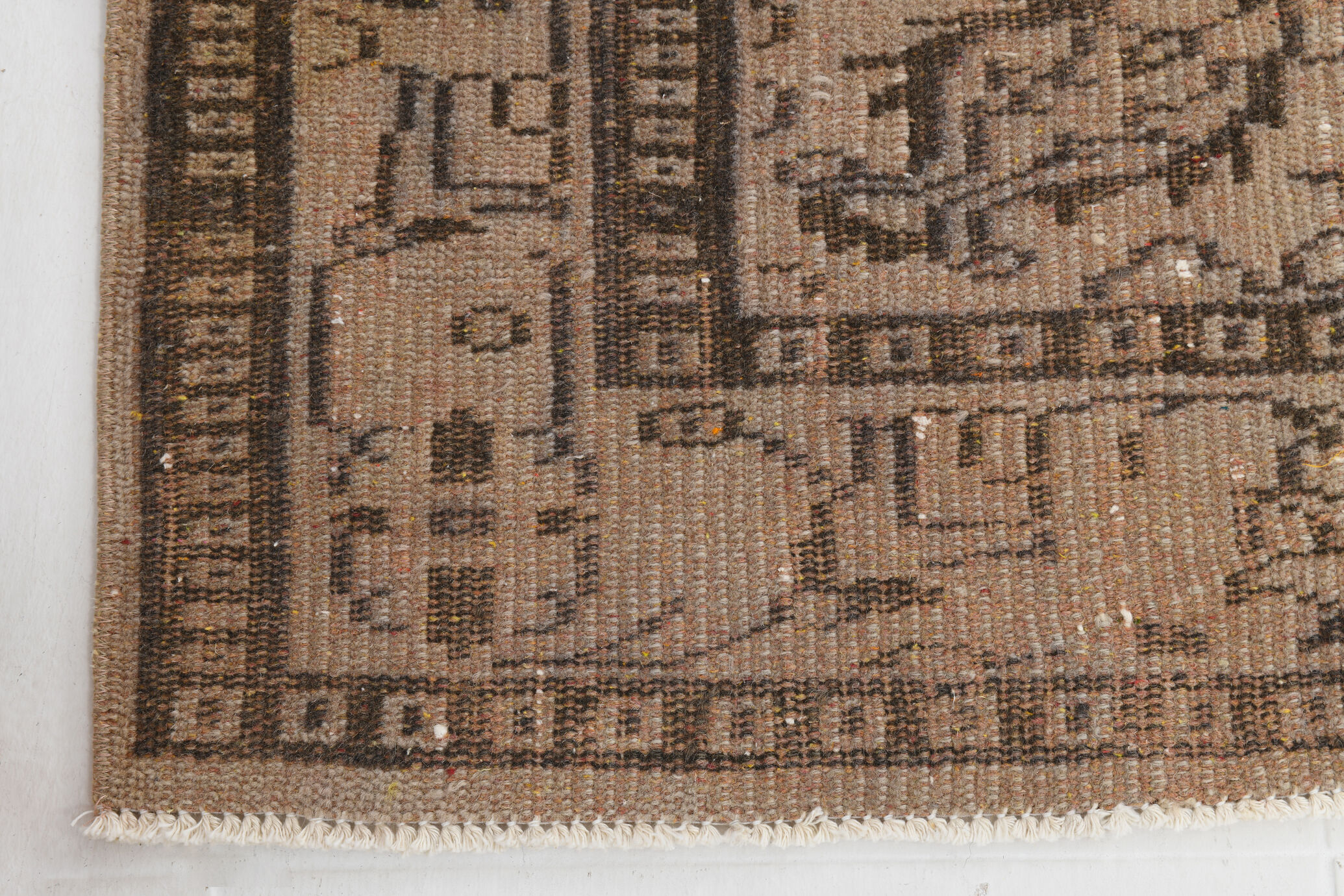 Classic floral brown vintage  rug