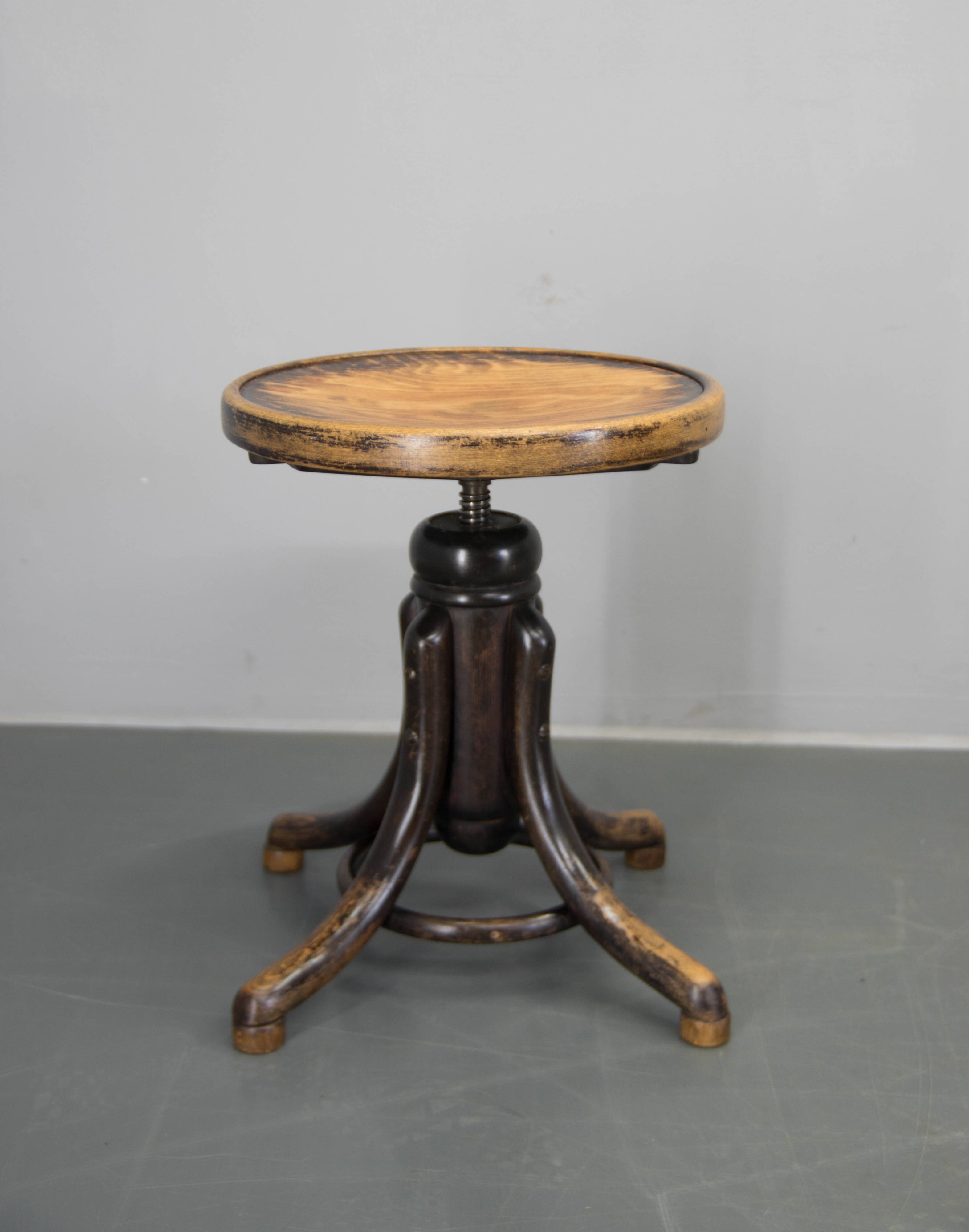 Tabouret de piano, Thonet, années 1920
