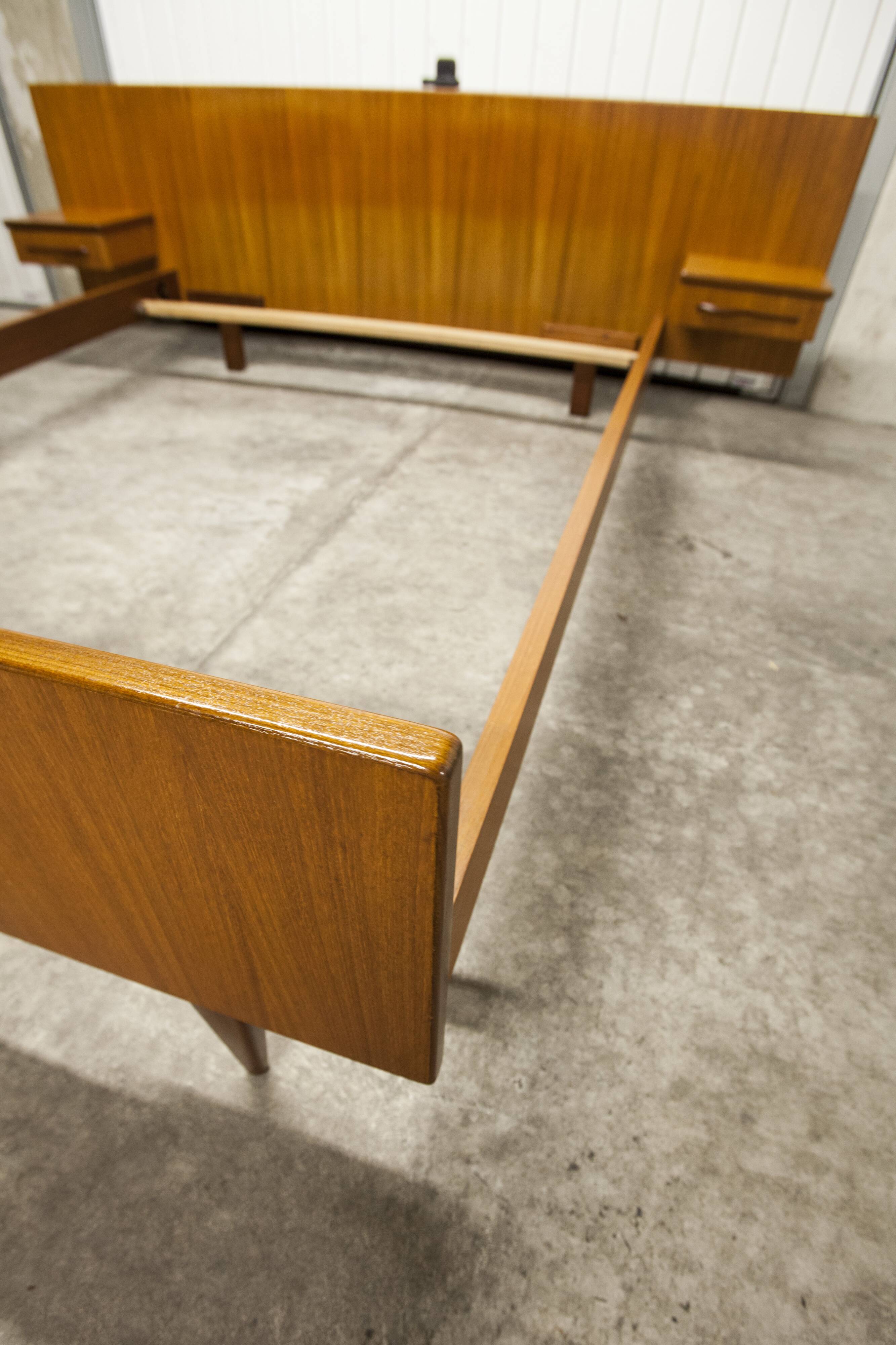 Scandinavian bed 1960 teak