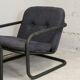 Paire de fauteuils édition Prisunic acier tubulaire et coussins mousses, France, 1973