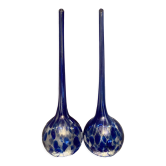 Pair of Murano glass bottles