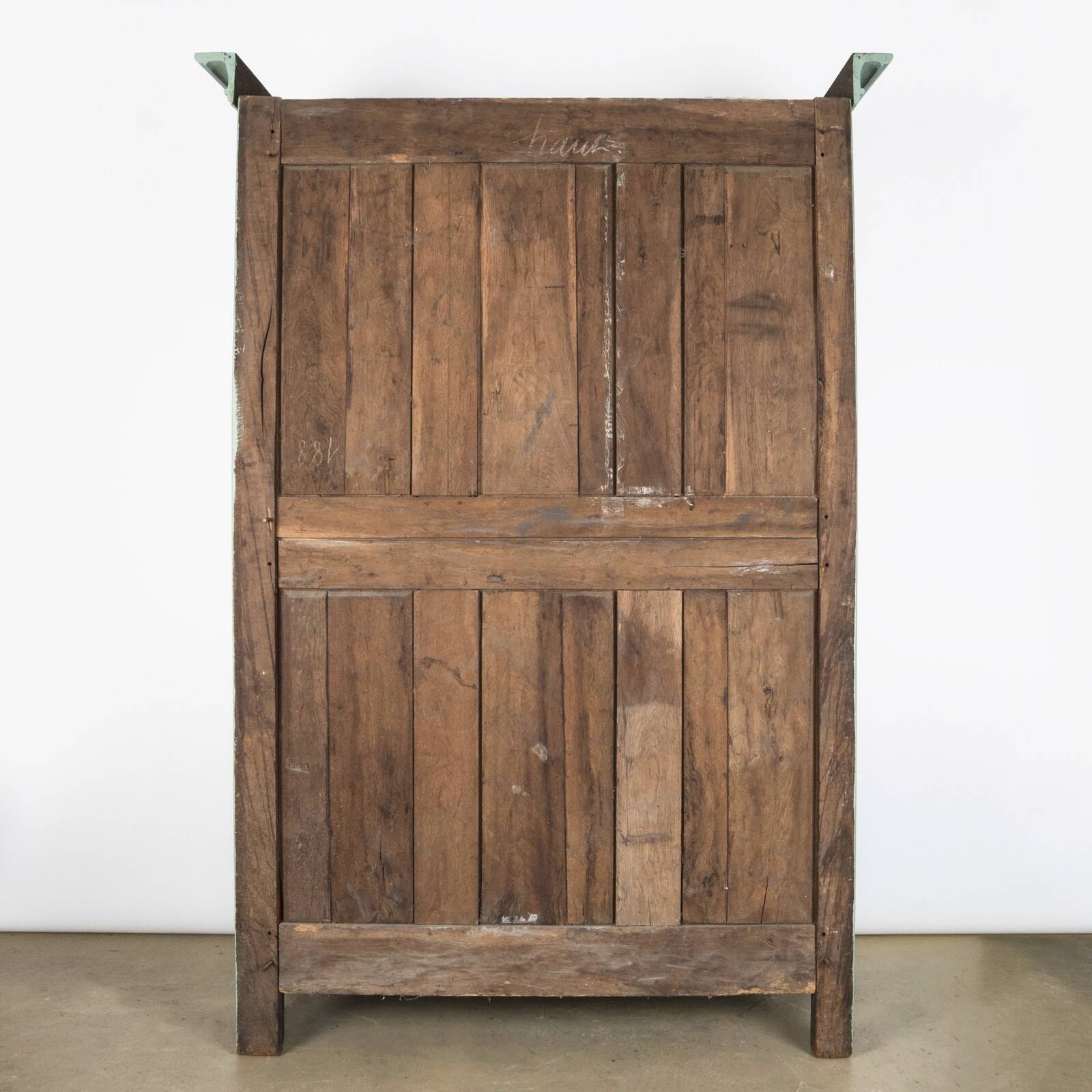 Armoire de mariage antique française vert doux