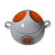Soupière design vintage 1970, porcelaine de Bavière, Bareuther