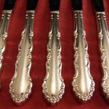 Service of 12 silver metal entremets Regency Sheffield