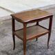 Louis XV solid wood serving trolley with curved legs from the 19th century